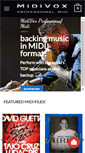 Mobile Screenshot of midivox.com